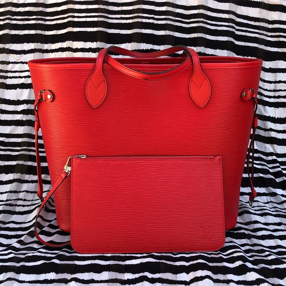 ❤️ Louis Vuitton Neverfull MM epi red - Picture 5 of 16